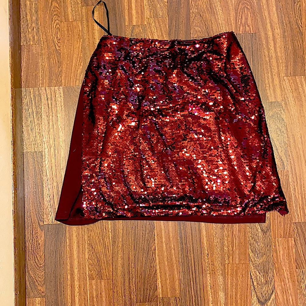 Sequence burgundy skirt from chic soul